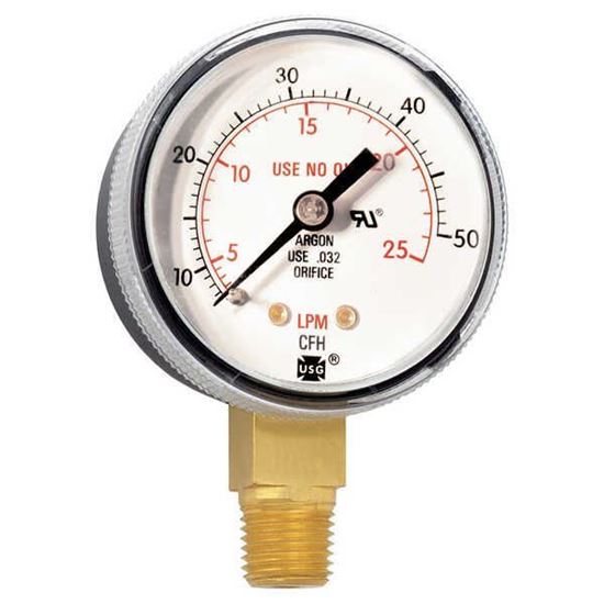 Picture of Miller Electric - GA136-03 - GAUGE, 25 LPM/CFH, 2" STEEL BLACK